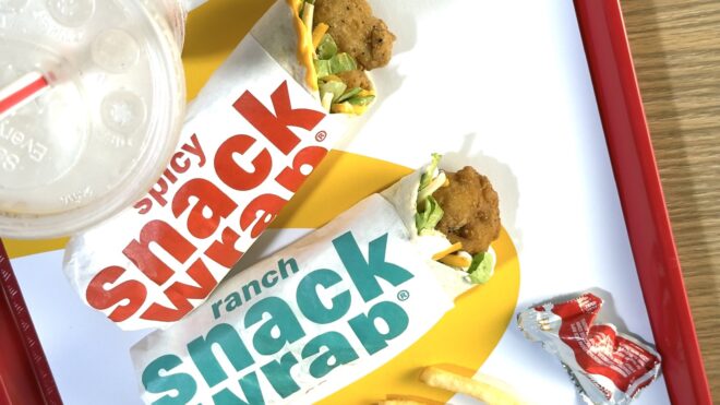 mcdonald's snack wrap