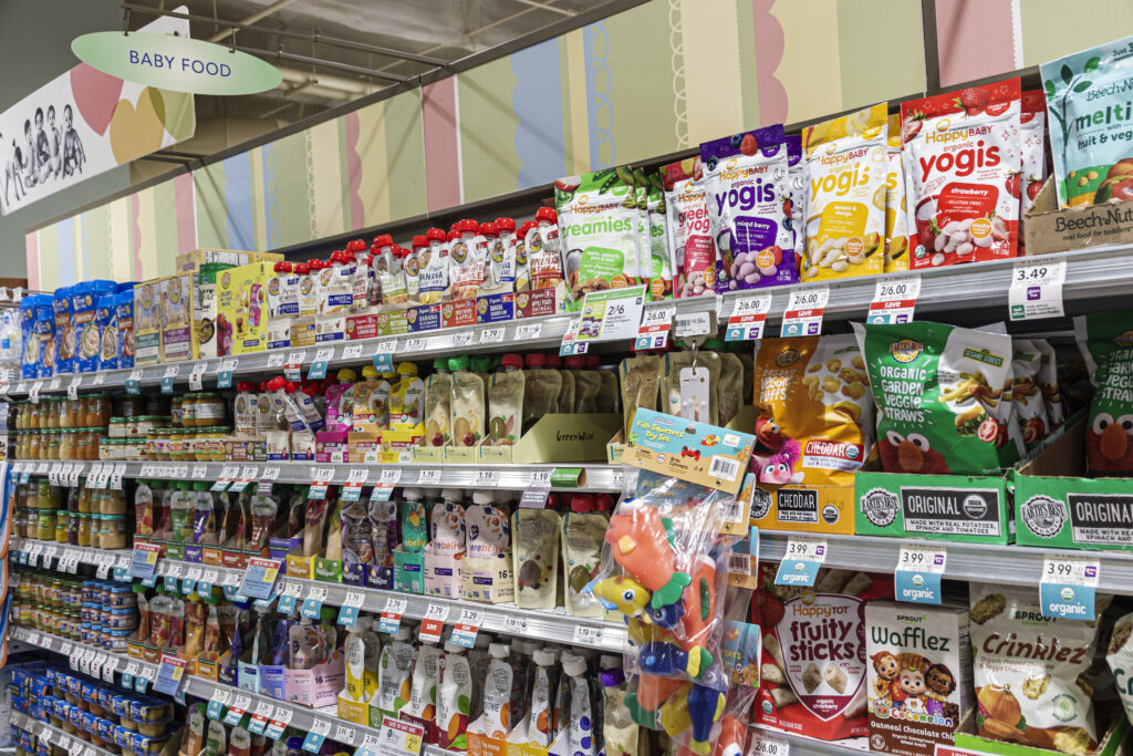 Miami Beach, Florida, Publix grocery store supermarket, baby food aisle. (Photo by: Jeffrey Greenberg/Universal Images Group via Getty Images)