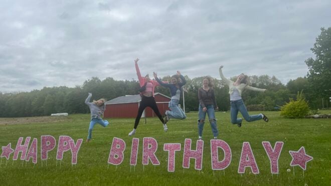 happy birthday yard sign