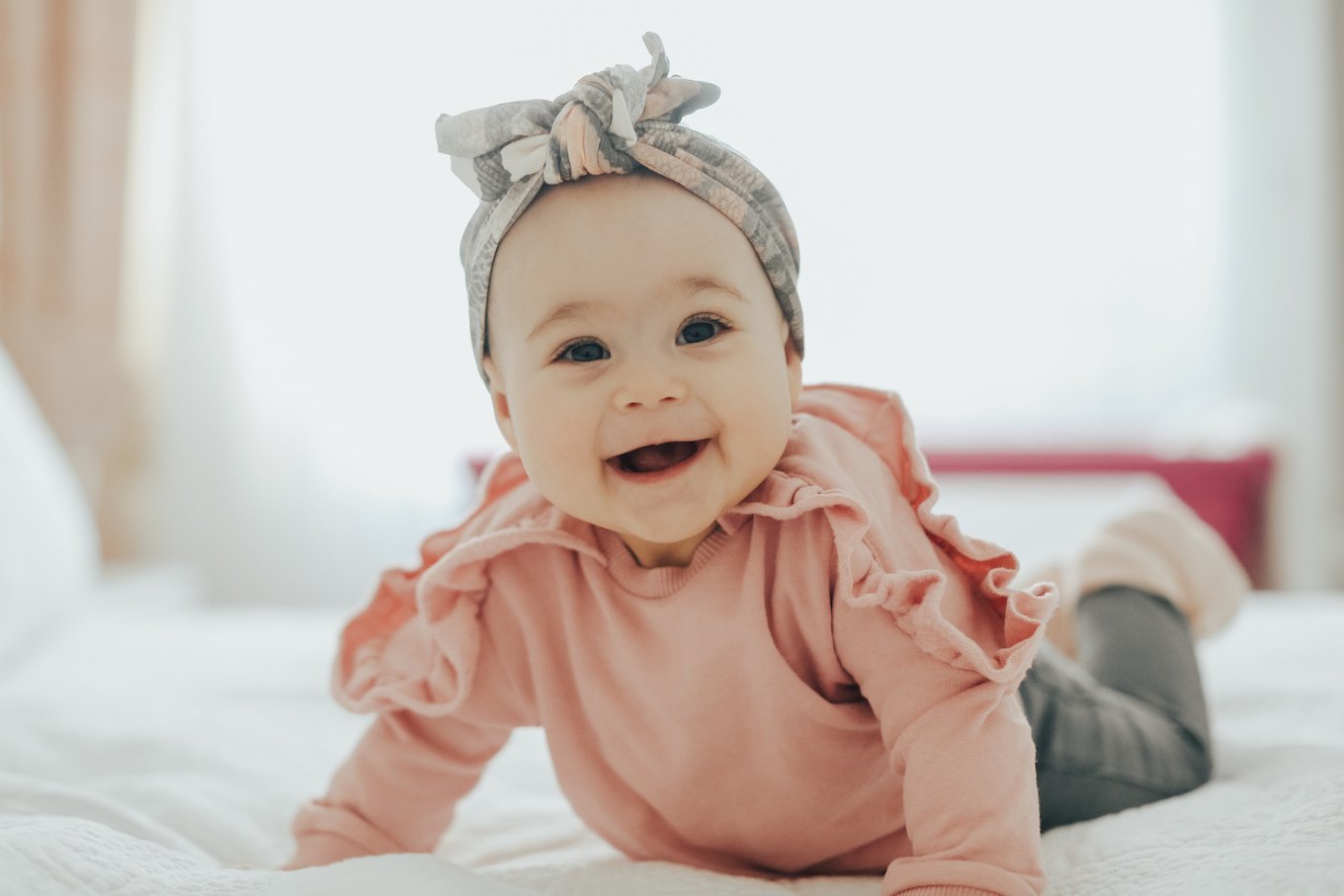 Baby girl in a headband