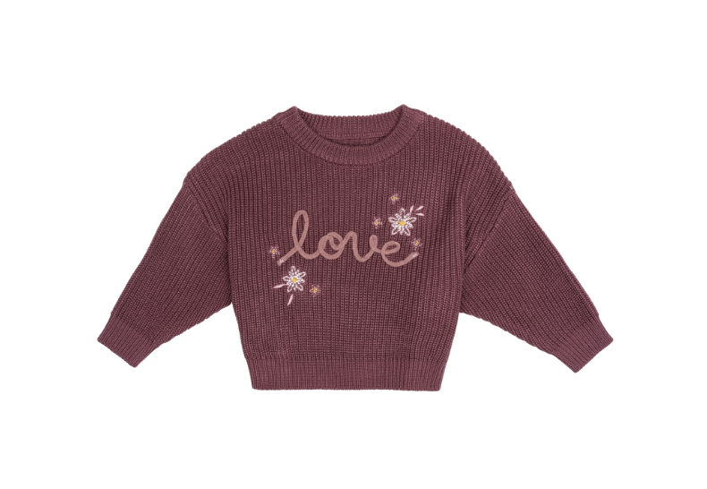 valentine's day knit sweater